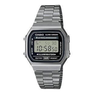 日本卡西欧反显CASIO防水潮流复古简约方形电子手表A168WGG-1A/1B