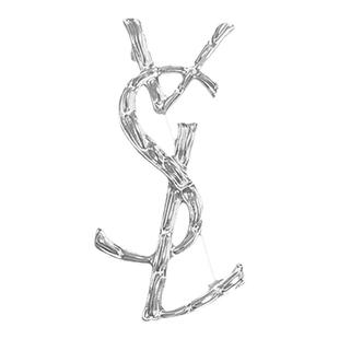 法式银色字母胸针女小众设计胸花个性独特高级感大衣毛衣时尚配饰