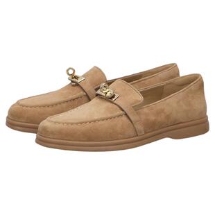 【头层反羊皮绒】星期六春季乐福鞋女鞋秋冬新款一脚蹬软底绒面鞋