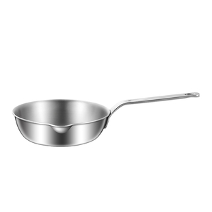 316不锈钢小煎锅家用迷你泼油锅无涂层热油锅煎蛋锅早餐锅平底锅