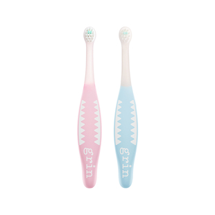 grin儿童分龄抗菌牙刷软毛0到3岁3到6岁1一2婴儿岁宝宝幼儿小专用