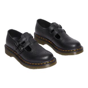 Dr.Martens马丁博士8065 Mary Jane新款时尚百搭黑色皮鞋玛丽珍鞋
