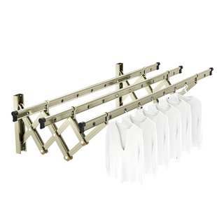 侧装晾衣架墙上固定式折叠推拉伸缩封窗阳台侧墙小尺寸晒衣架