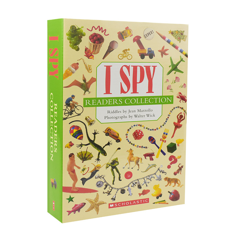 Scholastic I Spy Readers Collection 专注力训练英语绘本13册盒装 视觉大发现 手眼协调 英语单词字学习 英文原版进口儿童图书