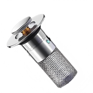 洗手盆漏水塞子按压式弹跳芯通用下水器过滤网洗脸池面盆台盆配件