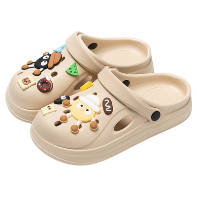 可爱包头凉鞋两穿洞洞鞋女