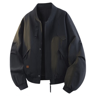 it FIVE CM飞行员夹克男士外套2025新款秋季美式棒球领工装飞行服