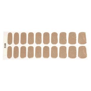 ES639【照灯变硬】UV半烤凝胶美甲贴半固化光疗持久防水指甲贴纸