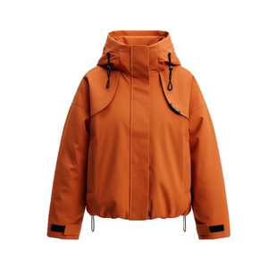 鸭鸭羽绒服短款女2025新款休闲百搭户外防风保暖派克工装羽绒外套