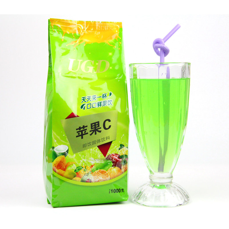 青苹果C果汁粉2斤1kg袋装速溶浓缩固体饮料饮料机自动投币机专用