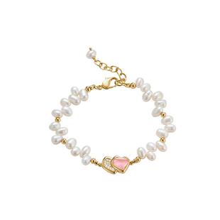 【王玉雯同款】AmberLollipop珍珠手链女天然粉水晶手串生日礼物