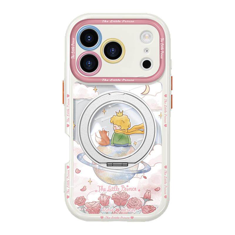 水彩王子适用苹果17手机壳新款16Pro透明磁吸17Promax防摔带支架15pm秋冬高级14/13卡通带挂绳保护套简约Co4