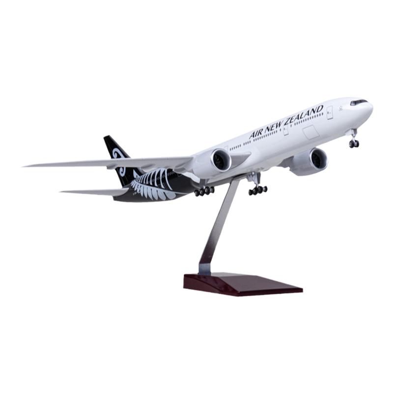 新西兰航空飞机模型777带灯摆件