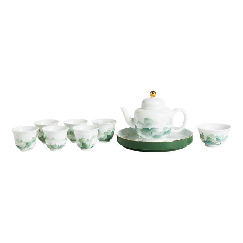 红官窑功夫茶具茶壶茶杯高档套装