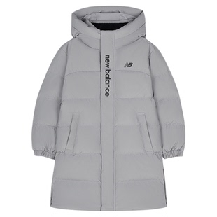 【90%绒子含量】nb官方童装 冬季新品长款连帽保暖鸭绒羽绒服外套