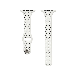 iserisewatch适用苹果S11手表iwatch11表带applewatch10韩系波点硅胶小蛮腰S10夏季运动s9高级苹果手表带女款