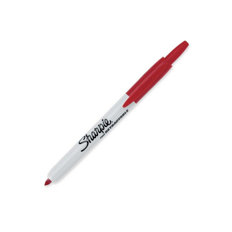 美国三福按动记号笔可伸缩式Retractable sharpie32701自动马克笔