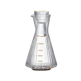 中式白酒杯分酒器套装家用玻璃小酒杯一口杯带刻度分酒壶酒具创意