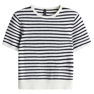 HM女装毛针织衫春季row系针织衫宽松高领套头毛衣1262821