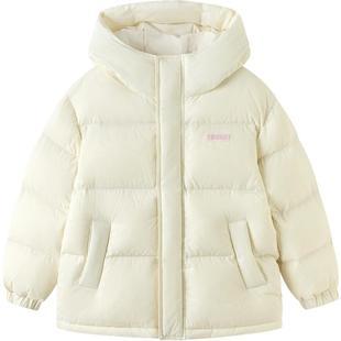 巴拉巴拉儿童羽绒服男童女童中长款外套秋冬款童装中大童连帽上衣