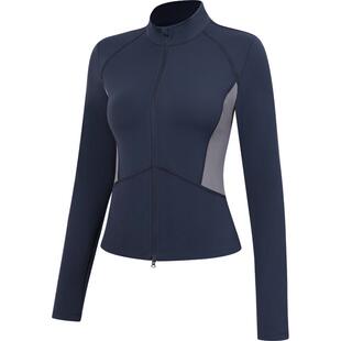 本来BENLAI女士云感柔立领外套25秋季新款修身瑜伽上衣BNX150005