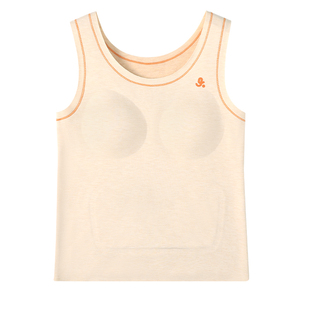 久岁伴【二阶段】少女发育期内衣中大童蚕丝羊毛护肚带胸垫背心