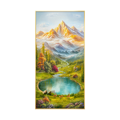 【招财寓意好】山水画玄关挂画