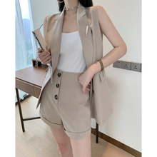 wangxo西装套装夏季2019新款薄马甲1