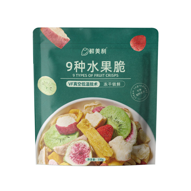 鲜美利9种水果脆片100g水果干