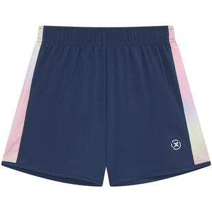 特步童装夏季新款透气柔软中大童儿童运动短裤女童凉感梭织五分裤