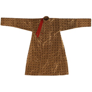 谜阿凰牧野南北朝汉服长袖织锦袍加绒国风通勤女装日常秋冬古装