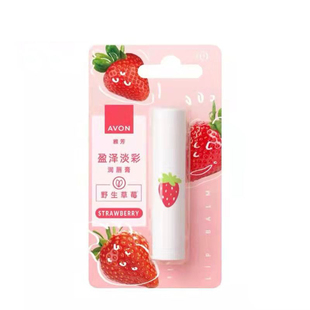 雅芳草莓唇膏2支装盈泽淡彩 植物滋润薰衣草保湿补水润唇膏女士