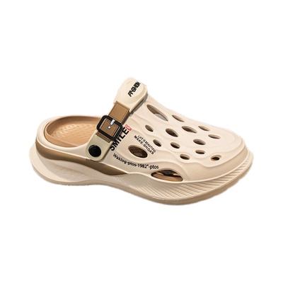 2025年洞洞鞋男款夏季外穿防滑防臭两用包头拖鞋运动休闲沙滩凉鞋