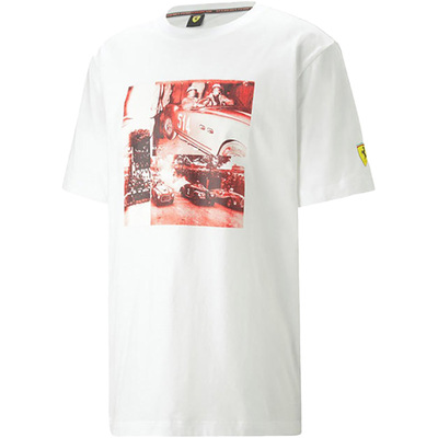 Puma/彪马正品FERRARI联名男女透气圆领运动短袖T恤538103-04