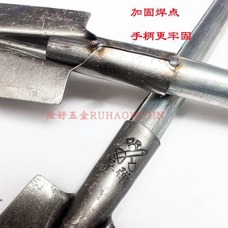 全钢尖锹农用挖土钢锹播种施肥锹挖洞赶海铲子园林尖头炮弹钢铁锹