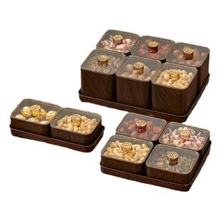 干果盘果盘家用2025新款客厅新年干果盒瓜子盘零食盘糖果盒水果盘