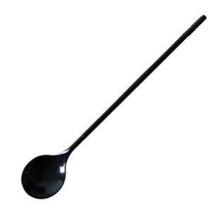 一次性长柄塑料勺子水果茶勺咖啡搅拌长勺奶茶烧仙草勺独立包装圆