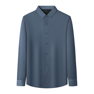 冬季新款雅戈尔加绒加厚保暖衬衫男士长袖纯棉中年爸爸衬衣山羊绒