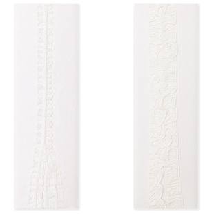 purpleguys袜套白色少女夏薄款法式蕾丝花边miu系芭蕾风jk小腿套