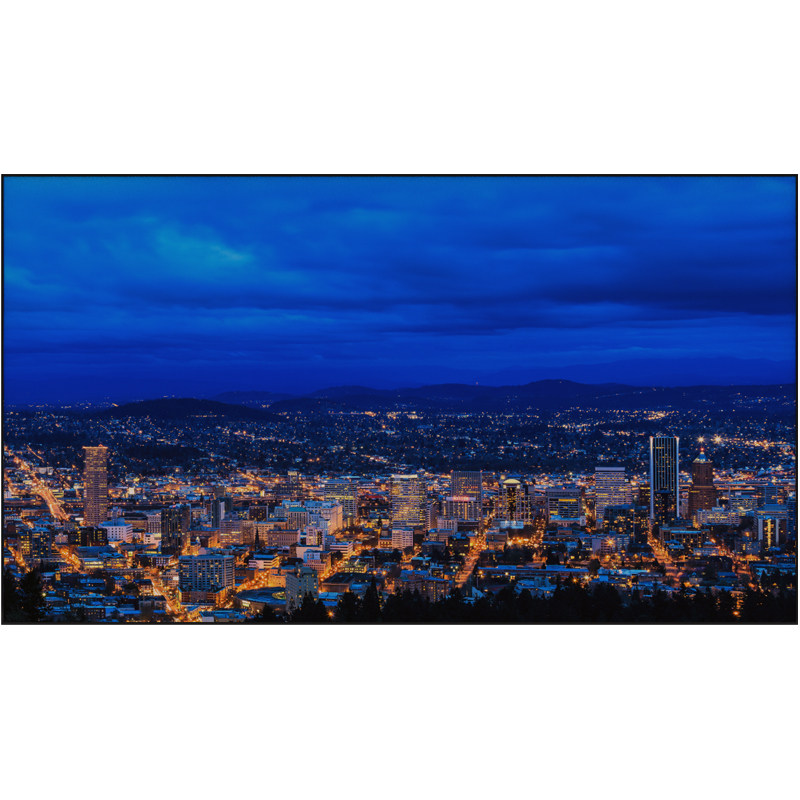 菲斯特菲涅尔抗光超短焦110%超宽色域光学免打孔超薄投影硬屏