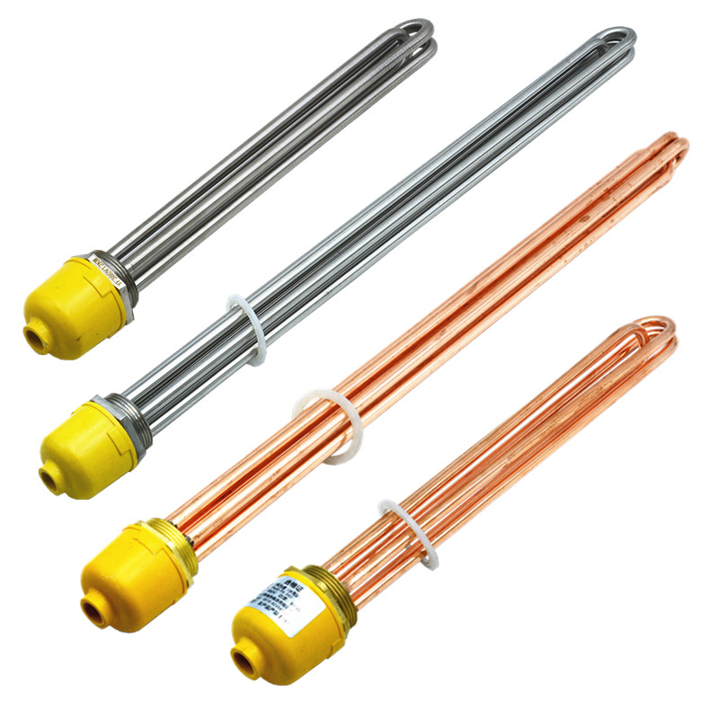 DN40/一寸半47mm空气能工程水箱紫铜电加热管 太阳能水桶加热棒