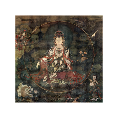 高清微喷纯棉油画布橙湖精品定制