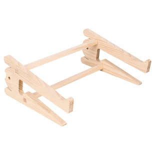 笔记本电脑支架实木立式增高架垫高支架散热底座颈椎桌面创意收纳