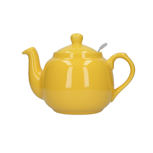London Pottery黄色中号田园英式陶瓷花茶壶咖啡壶带茶漏下午茶