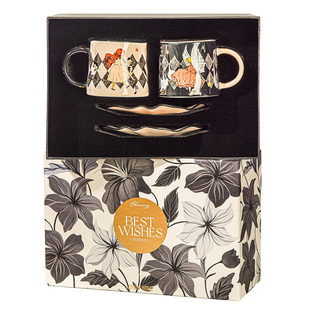 高颜值咖啡杯碟礼物创意马克杯套装精致陶瓷杯子情侣对杯新婚礼盒