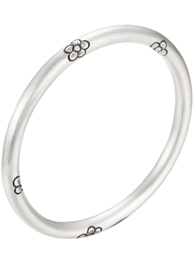 永兴999纯银手镯女錾刻实心