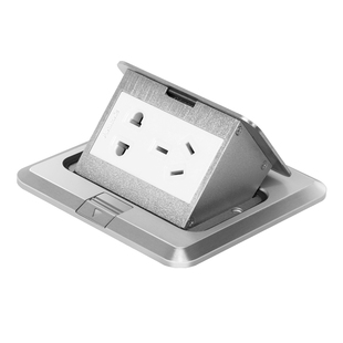 松下全铜开关地插座五孔弹跳防水隐藏无阻尼地面电脑电话地插86型