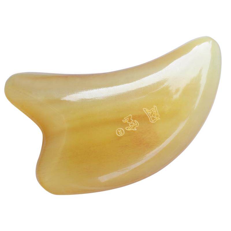 天然角面部刮痧板排毒淋巴美容