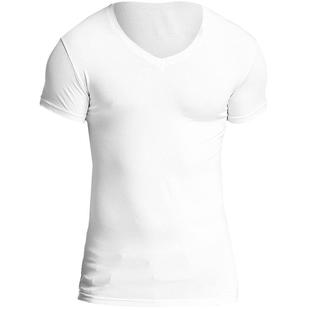 浪莎莫代尔短袖T恤男内衣 男士白色睡衣冰丝薄半袖修身上衣打底衫