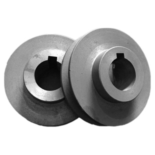 皮带轮单槽B型单坑电机轮铸铁一槽三角带轮马达减速机传动轮包邮